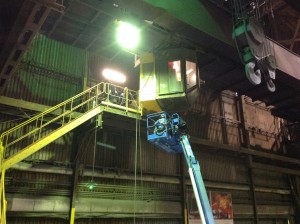 Travaux électriques pour l'agrandissement d'une cabine 